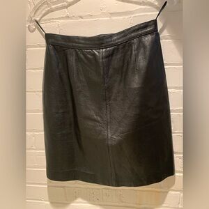 Vintage Leather Skirt